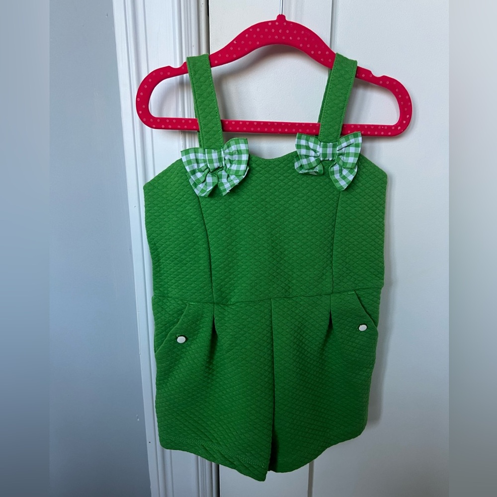 Janie and jack green toddler romper